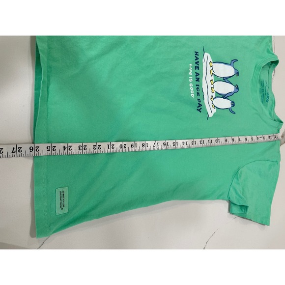 Life is Good Crusher Tee‎ Penguin Graphic Print Short Sleeve Top XL - Picture 5 of 5